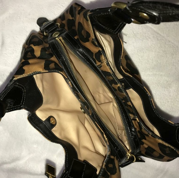 Coach cheetah saddel/shoulder bag, new! - Picture 4 of 6